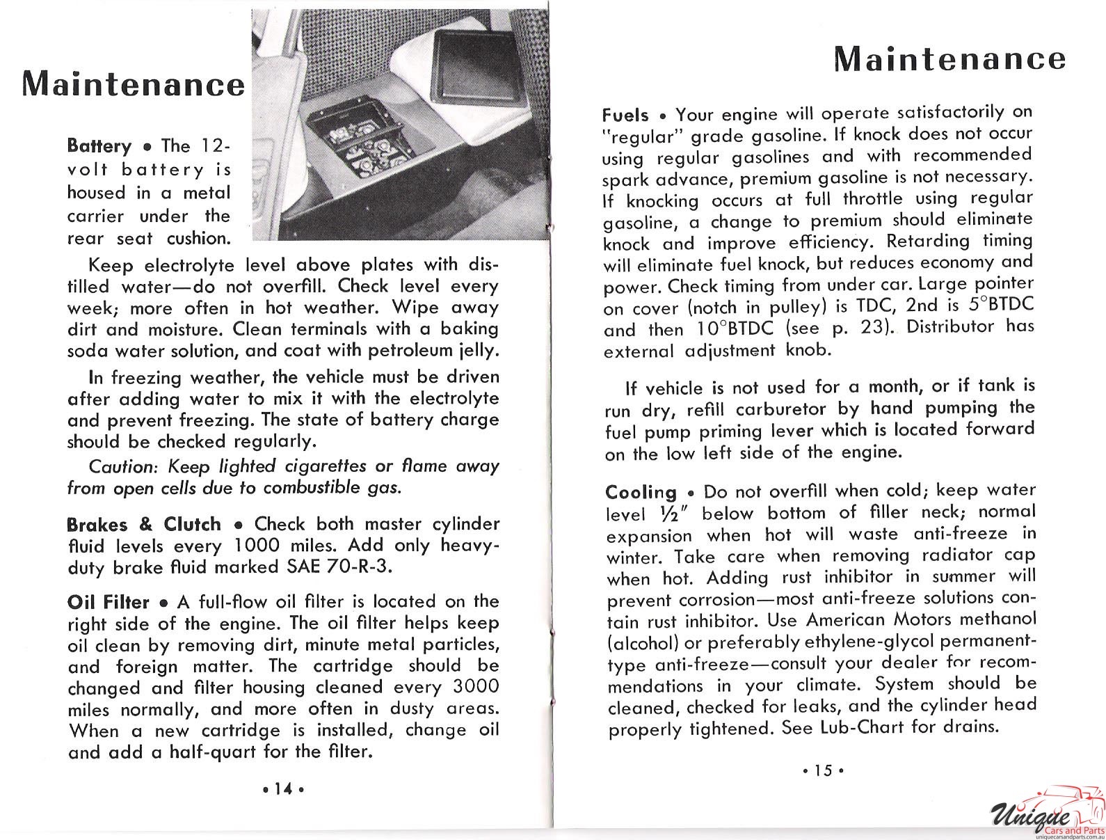 1957 Nash Metropolitan Owners Manual Page 7